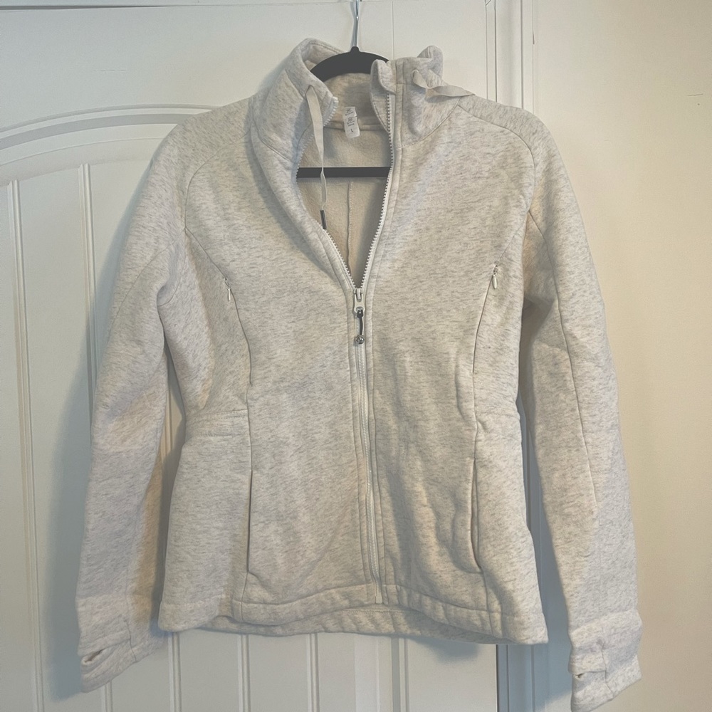 Full zip heather jacket